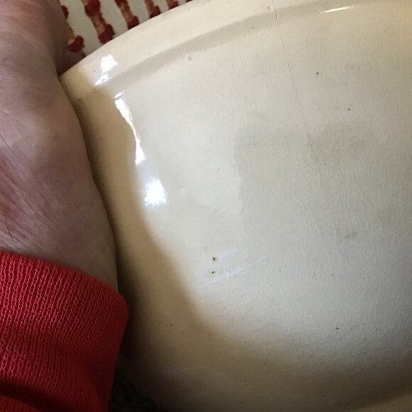 Vintage Watt #7 Bowl - Lange's Advertising - Iowa Advertising Bowl - Nice Bowl - Picture 8 of 8